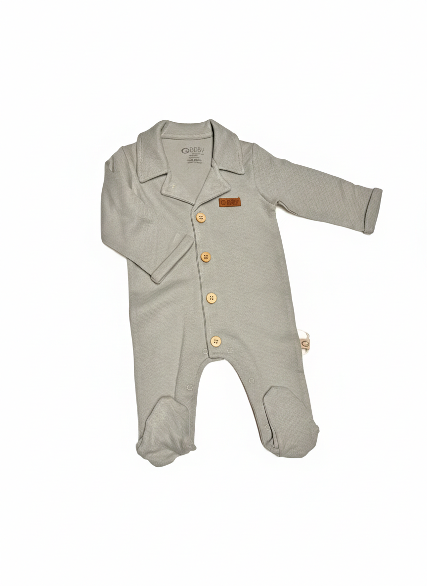 Ensemble Bébé 1 Pièces – Cardigan Bicolore & Pantalon