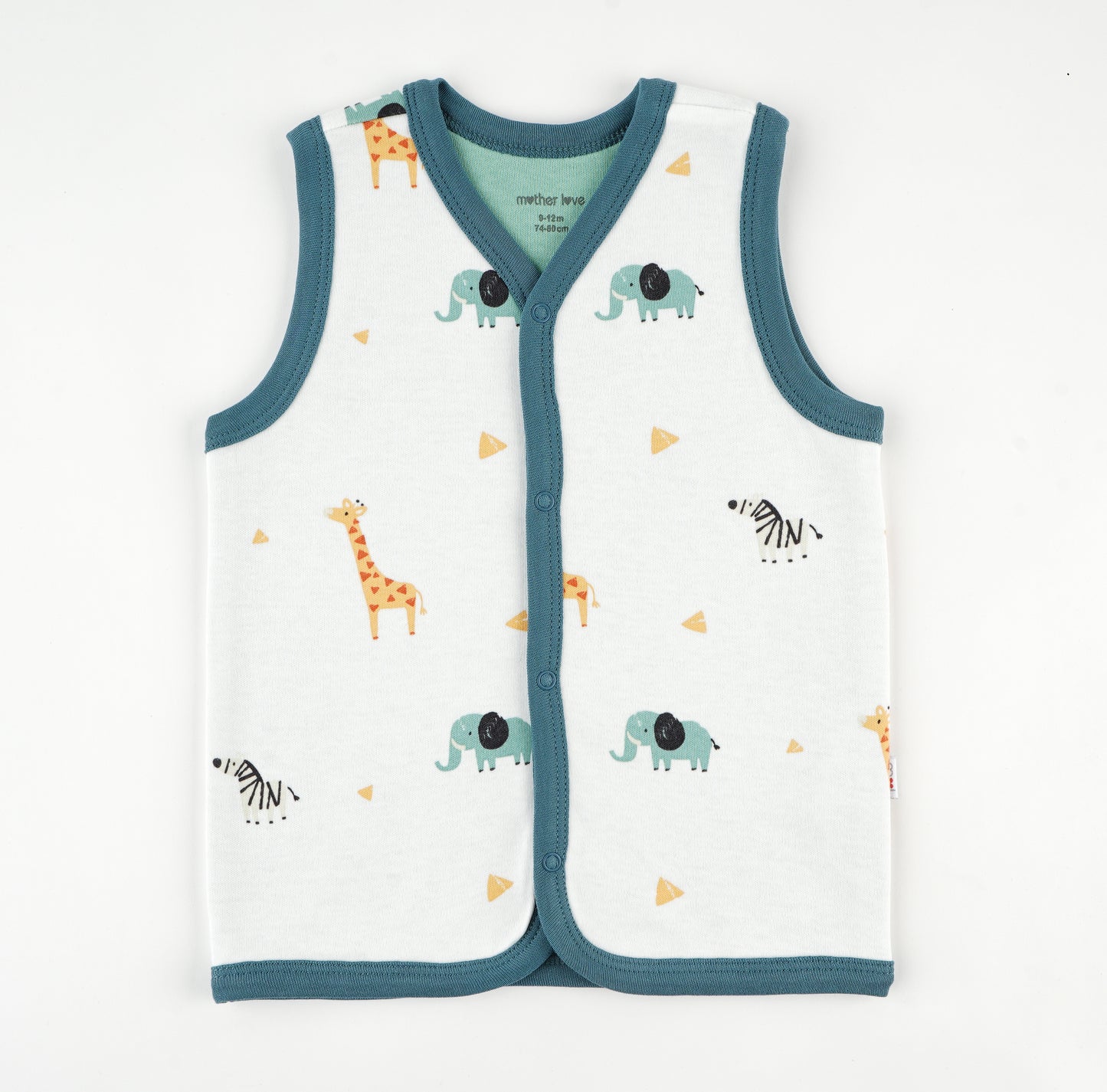 Gigoteuse bébé Safari sans manches – Douceur & Aventure 🦒🌿