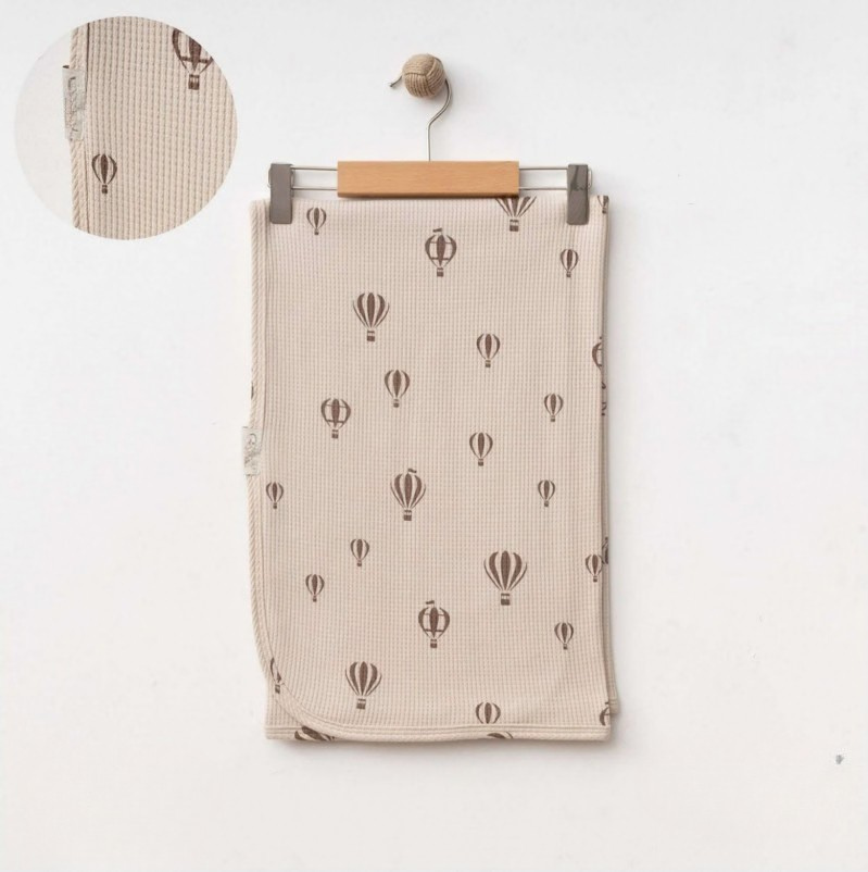 Aerial Baby Blanket – Hot Air Balloon Pattern