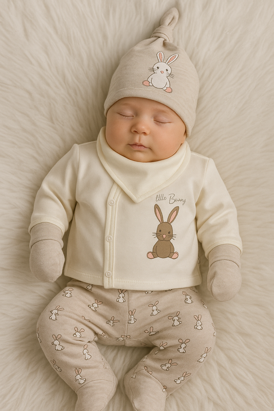 🐰 Ensemble Naissance Lapin – Lot de 5 Pièces