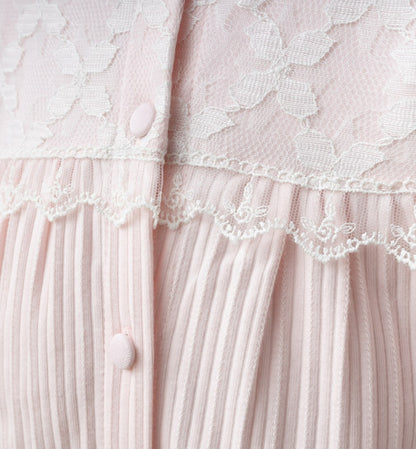 Ensemble naissance rose poudré avec bandeau – douceur et élégance pour bébé 🌸✨