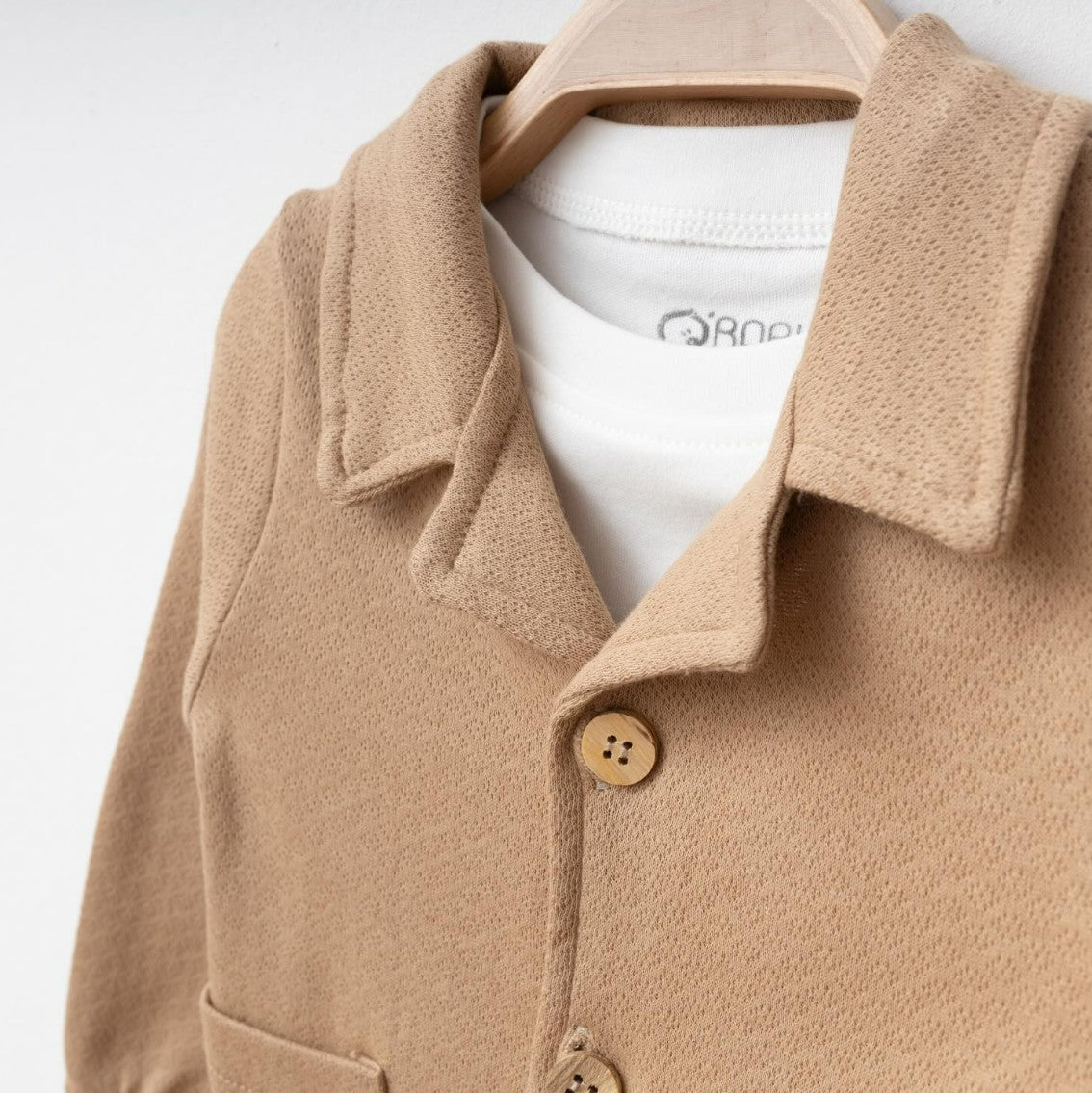 Ensemble naissance beige sable – Douceur & élégance intemporelle pour bébé ✨