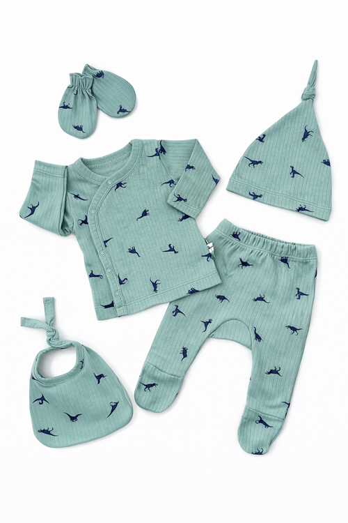 🦕 Ensemble Naissance Dinosaure – Lot de 5 Pièces