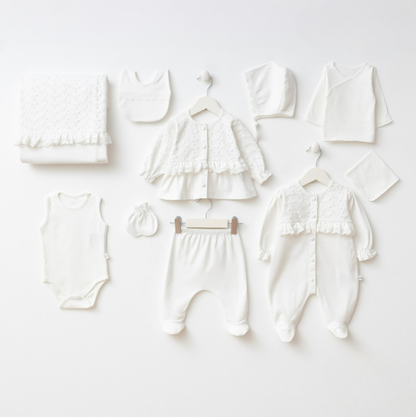 Coffret Naissance Ivoire – Élégance & Douceur Intemporelle 🤍