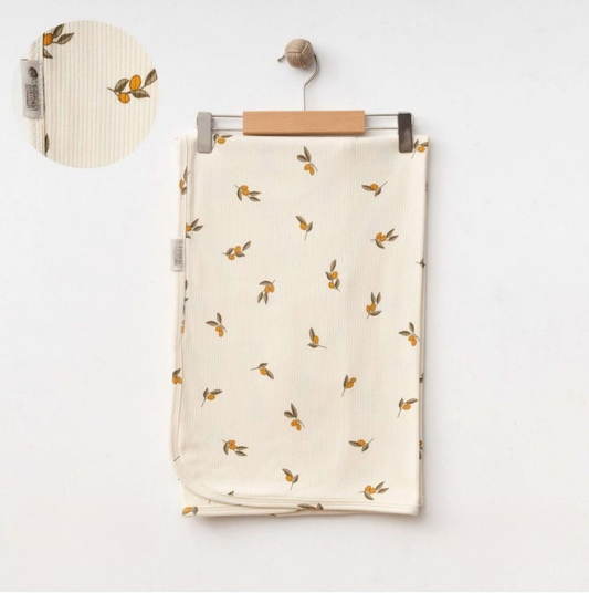 Couverture Douceur aux Motifs Citrons & Olives