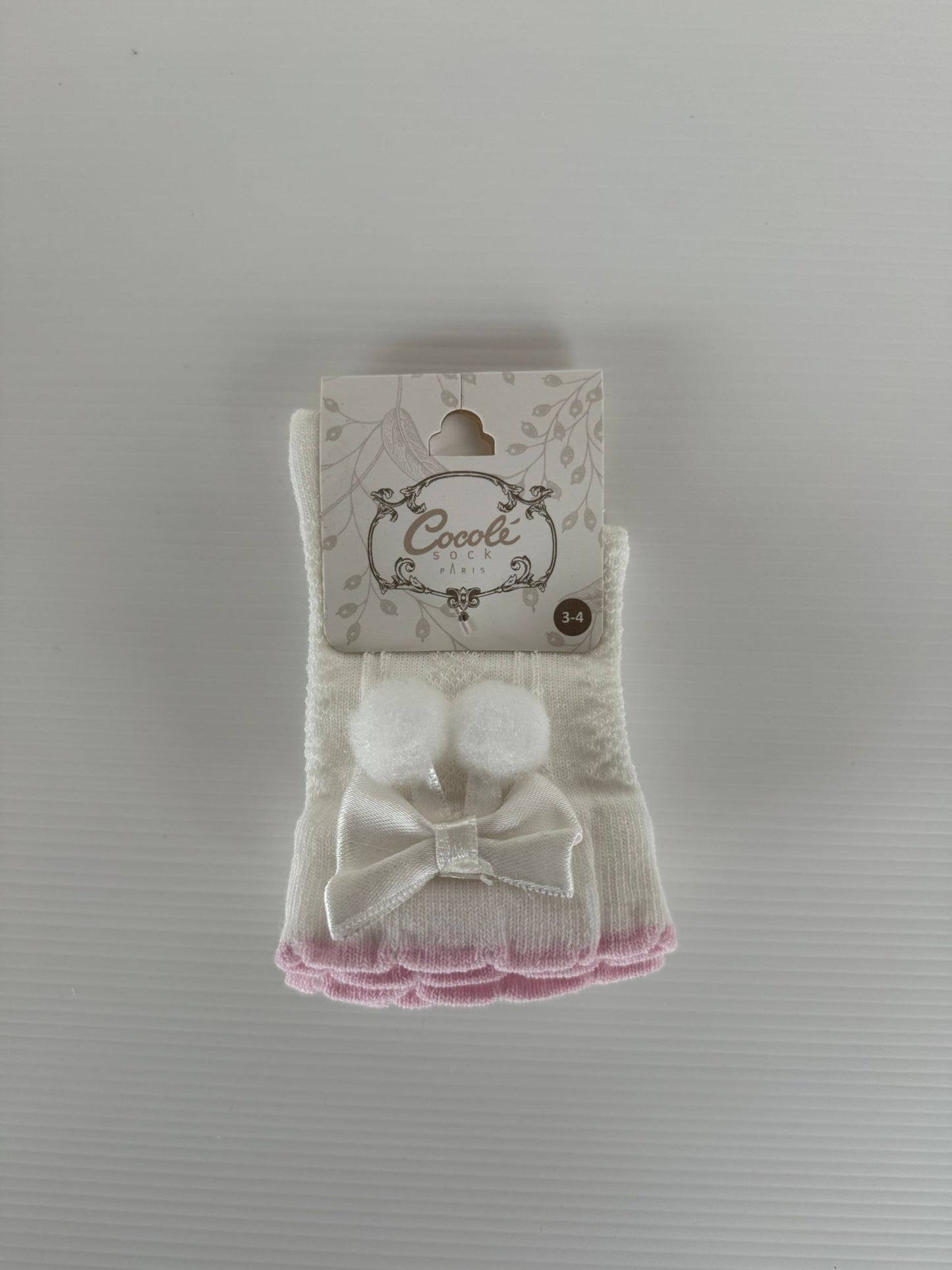 chaussettes avec noeud pour bébé