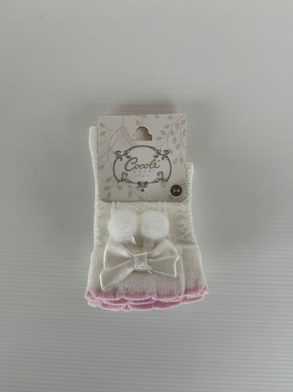 chaussettes avec noeud pour bébé