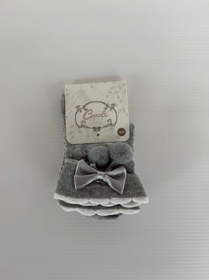 chaussettes avec noeud pour bébé