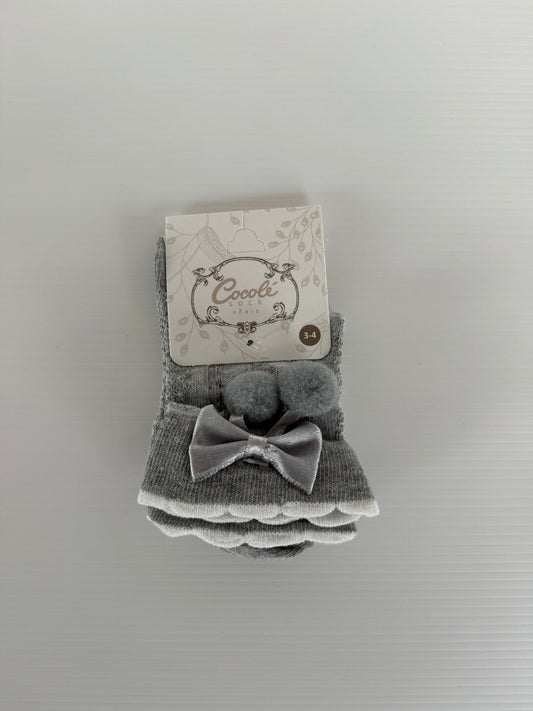 chaussettes avec noeud pour bébé