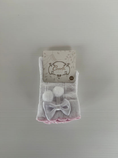 chaussettes avec noeud pour bébé