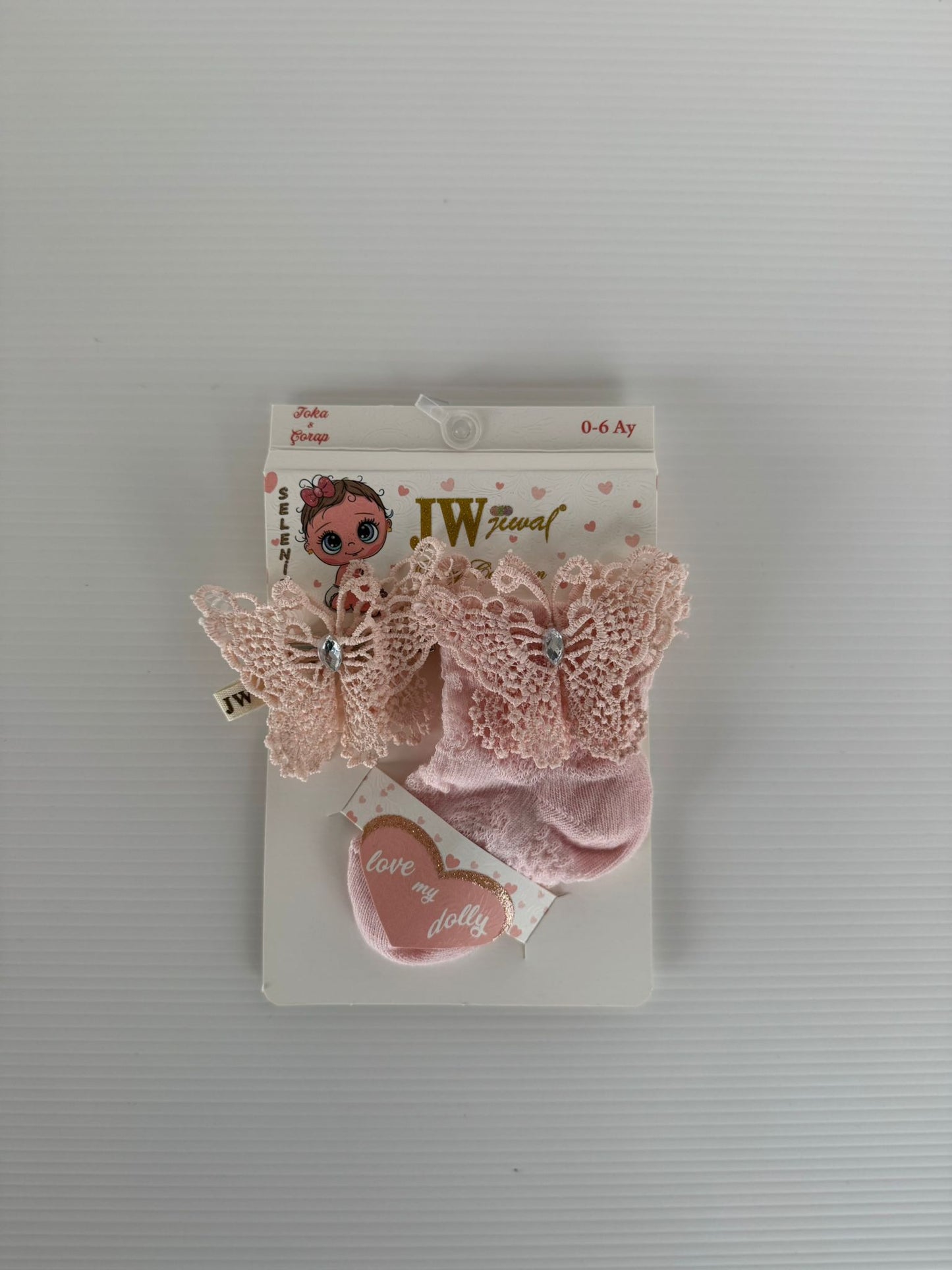 Chaussettes Bébé avec Papillon en Dentelle – Élégance & Douceur | Modèle Cérémonie 🦋👶