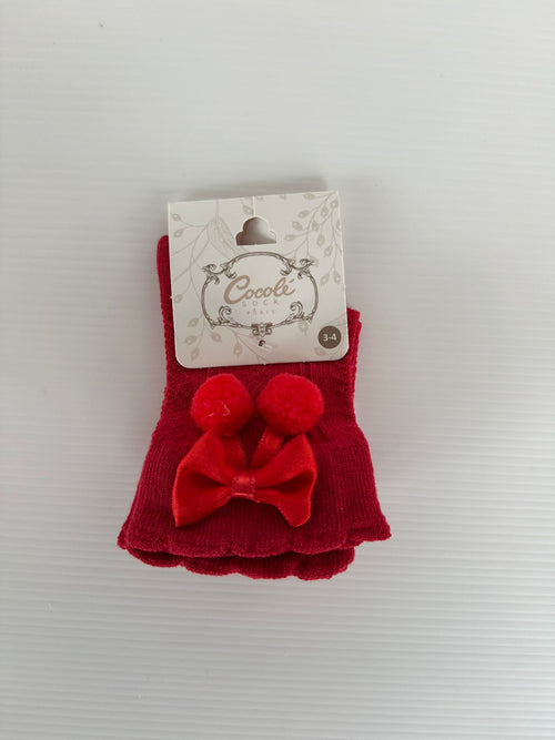 chaussettes avec noeud pour bébé