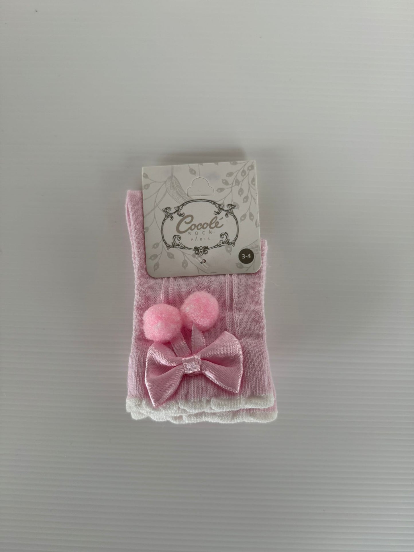 chaussettes avec noeud pour bébé