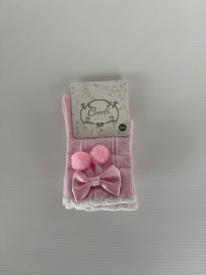 chaussettes avec noeud pour bébé